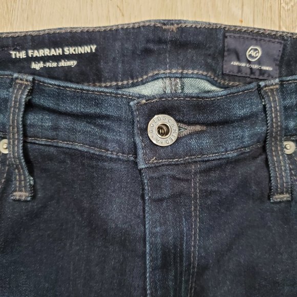 AG Adriano Goldschmied Women's The Farrah Skinny High Rise Jeans Size 28R - Picture 2 of 6